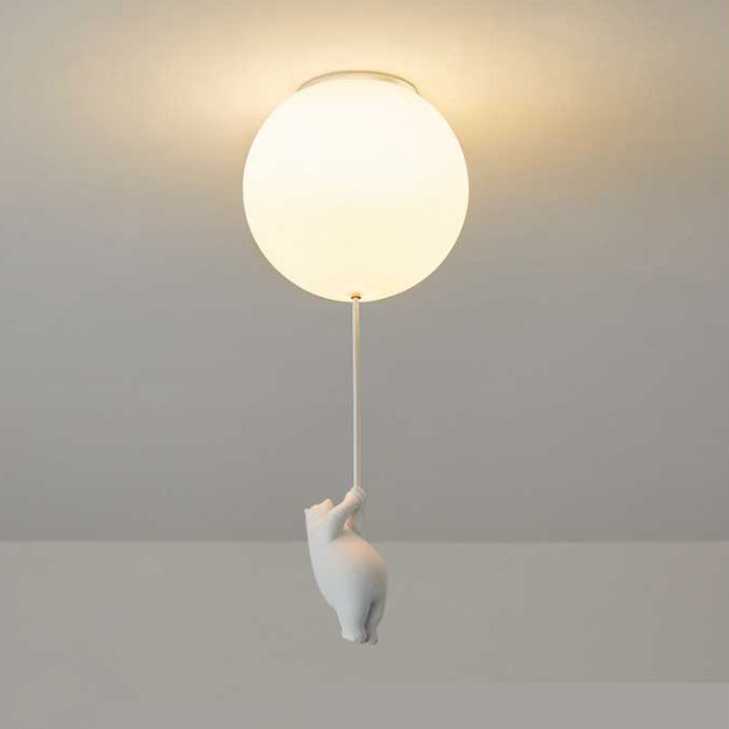 Lumière Enchantée Kids - Suspension Ourson et Ballon pour Chambre d'Enfant - Rynova