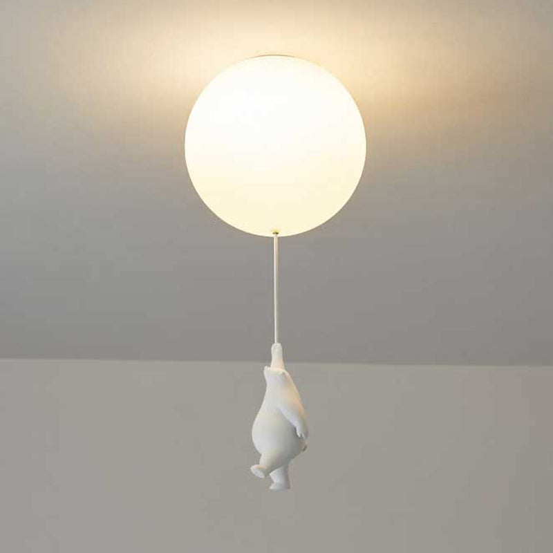 Lumière Enchantée Kids - Suspension Ourson et Ballon pour Chambre d'Enfant - Rynova