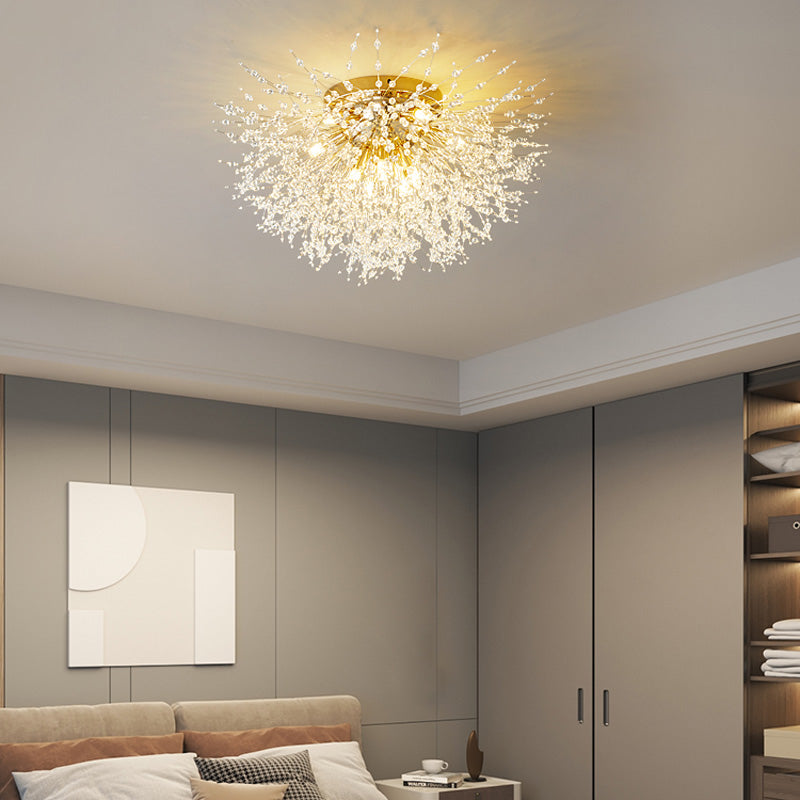 LunaBrillante - Suspension LED Design Métal Blanc & Doré pour une Ambiance Raffinée - Rynova
