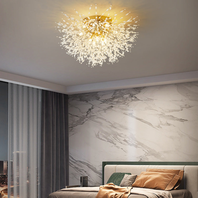 ÉclatLuxe – Suspension LED blanche et dorée pour espace de vie moderne - Rynova