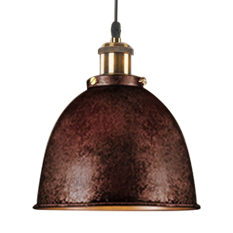 ForgeLumi - Lampe Suspendue en Fer Forgé avec Câble Noir/Rouille - Rynova