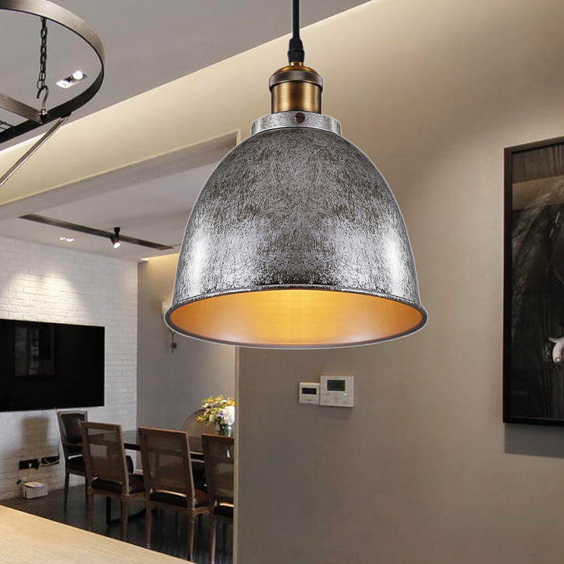 ForgeLumi - Lampe Suspendue en Fer Forgé avec Câble Noir/Rouille - Rynova