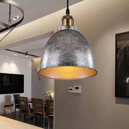 ForgeLumi - Lampe Suspendue en Fer Forgé avec Câble Noir/Rouille - Rynova