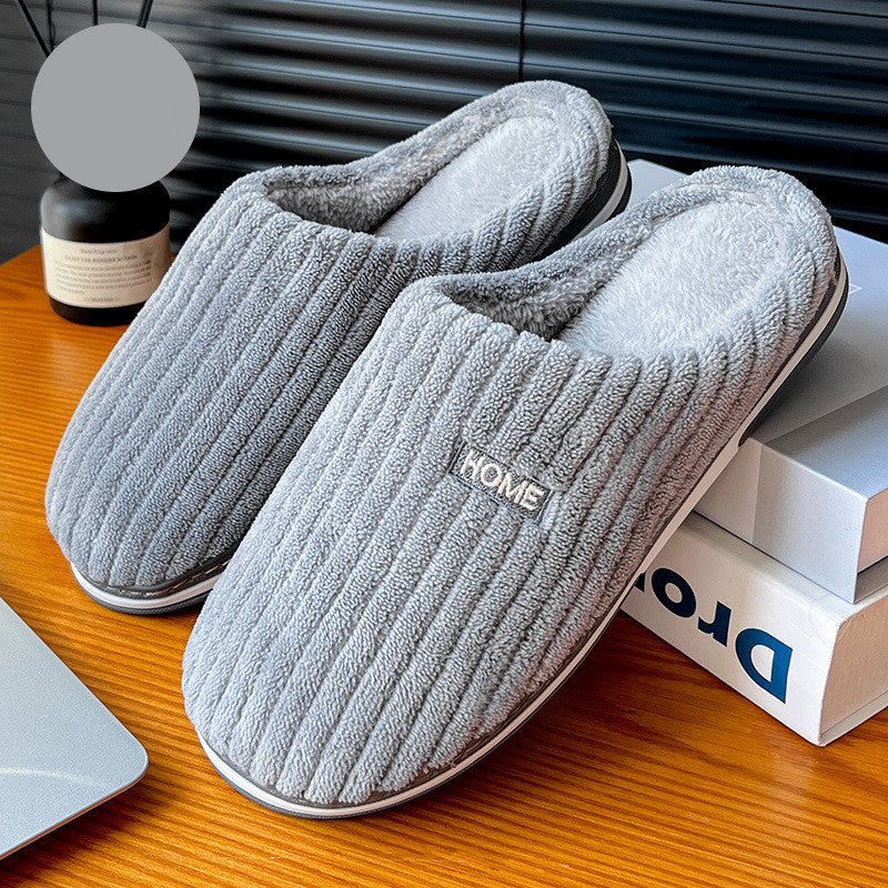 Chaleur Douce - Chaussons en coton douillets et antidérapants pour l'hiver - Rynova