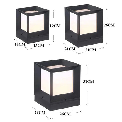 GeoGlow - Lampe de sol cube moderne avec éclairage LED - Rynova