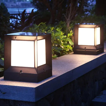 GeoGlow - Lampe de sol cube moderne avec éclairage LED - Rynova