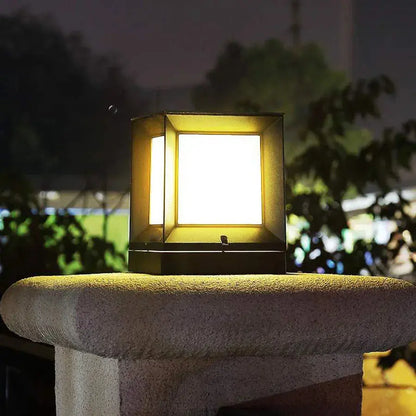 GeoGlow - Lampe de sol cube moderne avec éclairage LED - Rynova
