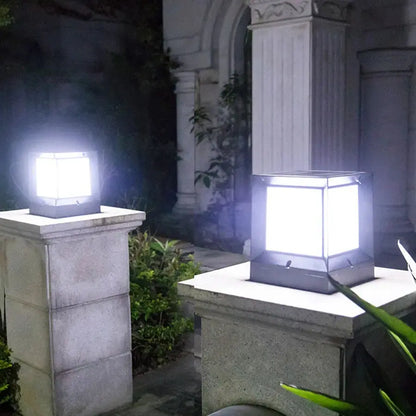 GeoGlow - Lampe de sol cube moderne avec éclairage LED - Rynova