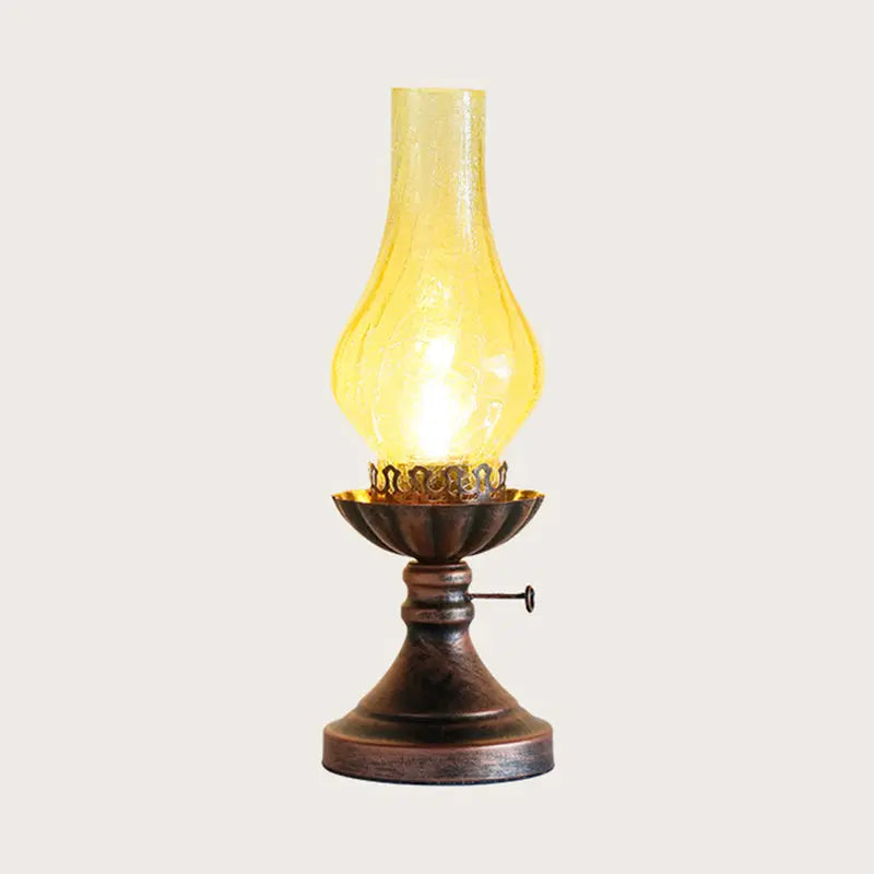 Éclat Rétro - Lampe de Table avec Abat-jour en Verre Craykle - Rynova