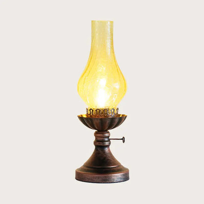 Éclat Rétro - Lampe de Table avec Abat-jour en Verre Craykle - Rynova
