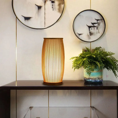 EcoLume - Lampe de table en bambou veilleuse - Rynova
