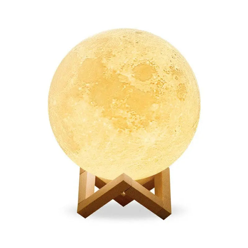 LunaGlow - Lampe de Table en Forme de Lune en Plastique - Rynova