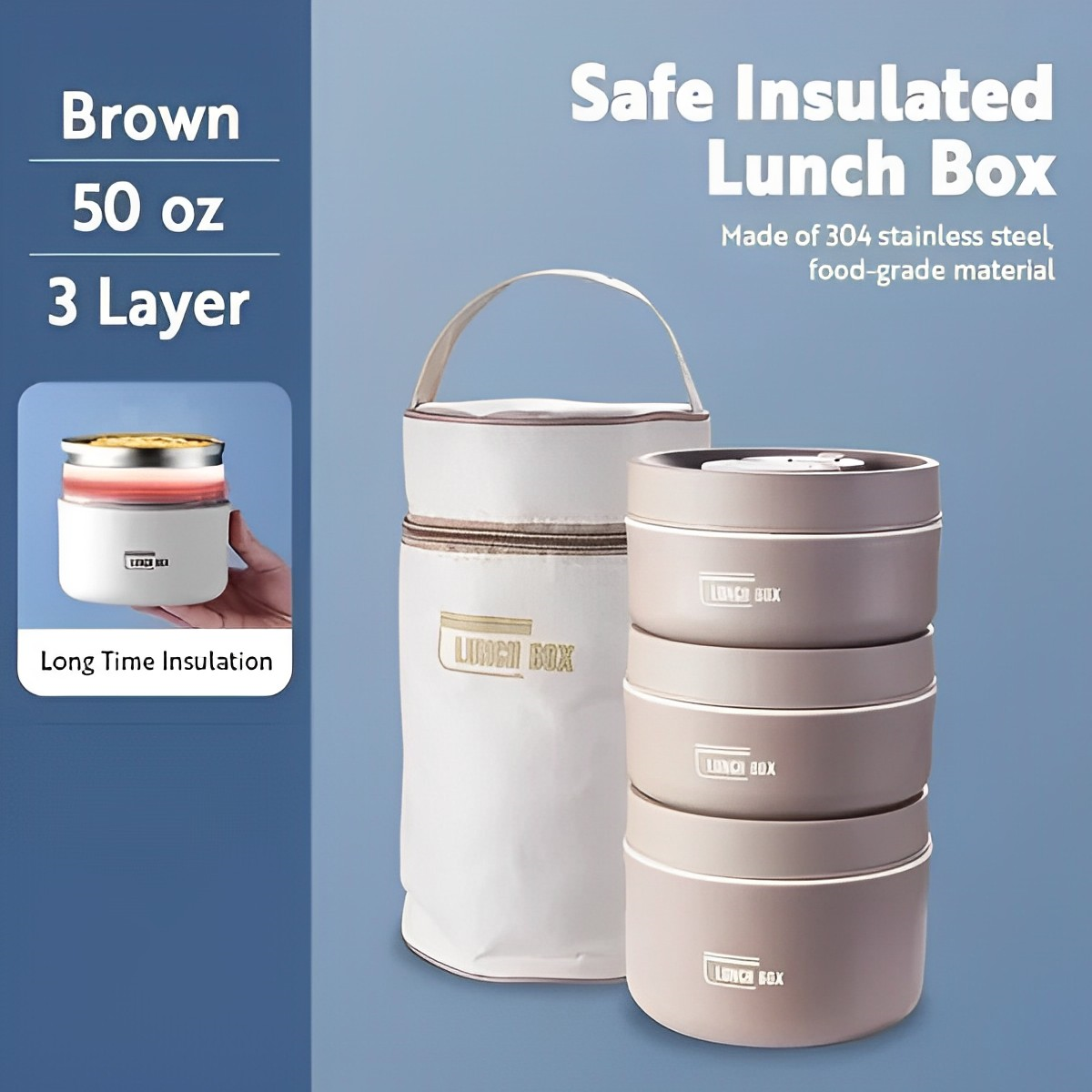 CuisineChic - Lunchbox thermique isotherme pour repas frais et sains - Rynova