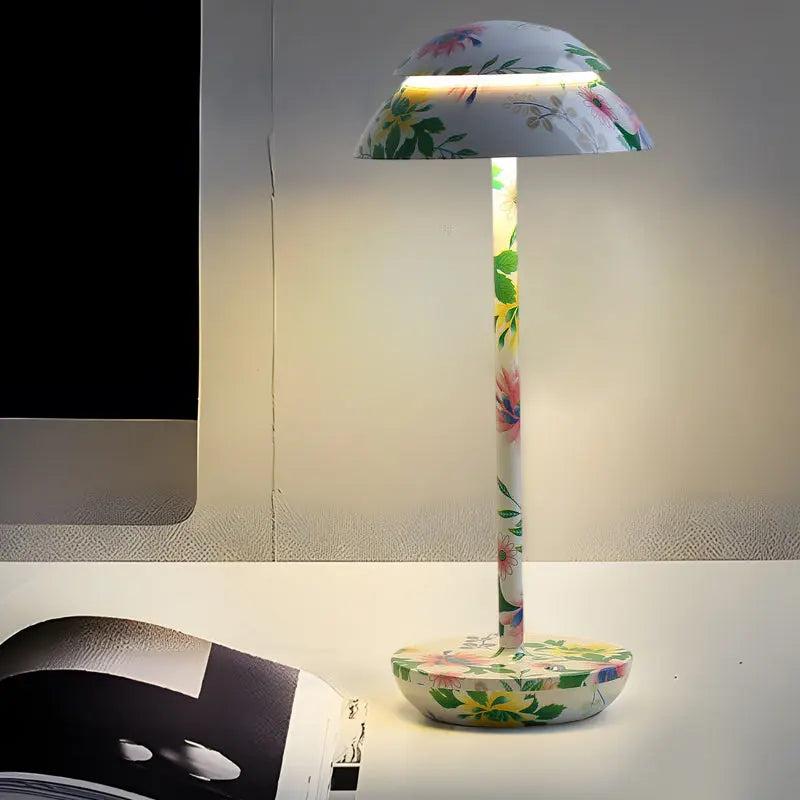 BrightLux - Lampe de table sans fil rechargeable avec éclairage LED intégré et batterie rechargeable intégrée - Rynova