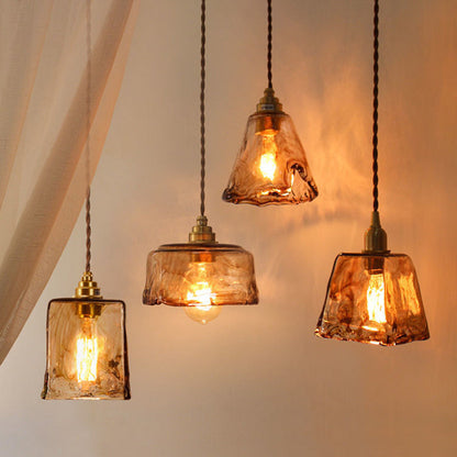 ÉclatOvale - Lampe de plafond avec prismes en cristal noir - Rynova