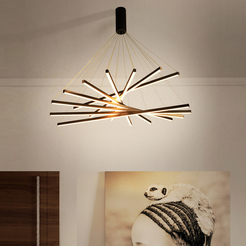 LumaNoir – Lampe Suspendue LED Minimaliste en Métal Noir - Rynova