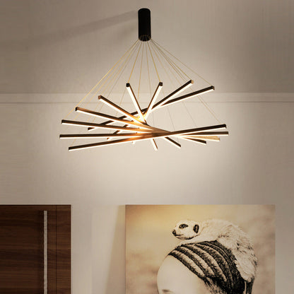 LumaNoir – Lampe Suspendue LED Minimaliste en Métal Noir - Rynova