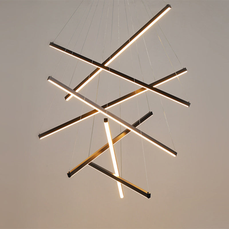LumaNoir – Lampe Suspendue LED Minimaliste en Métal Noir - Rynova