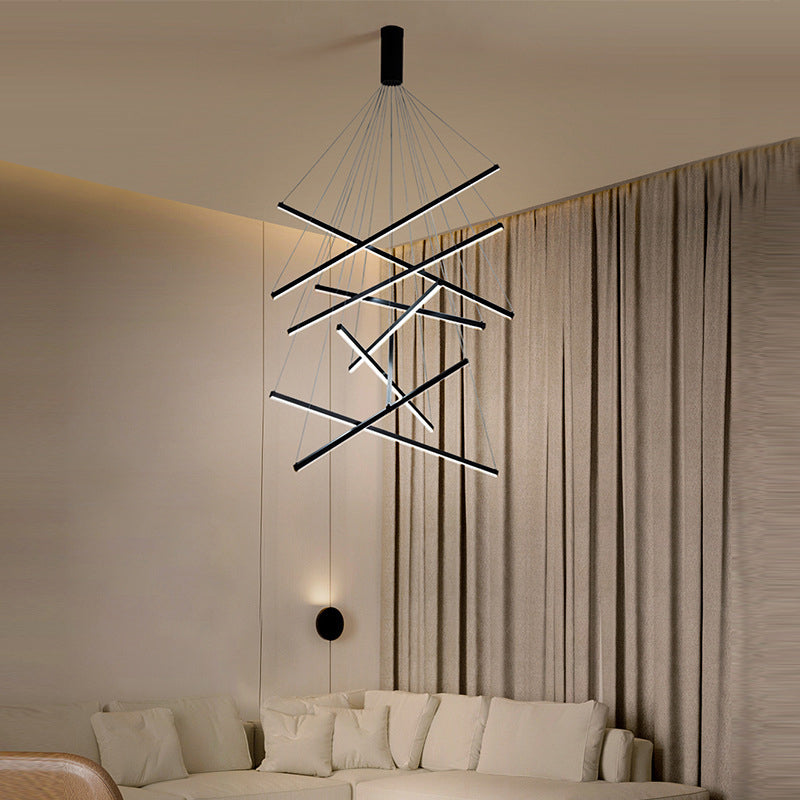 LumaNoir – Lampe Suspendue LED Minimaliste en Métal Noir - Rynova