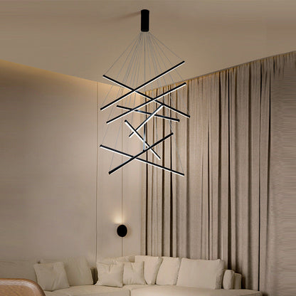 LumaNoir – Lampe Suspendue LED Minimaliste en Métal Noir - Rynova
