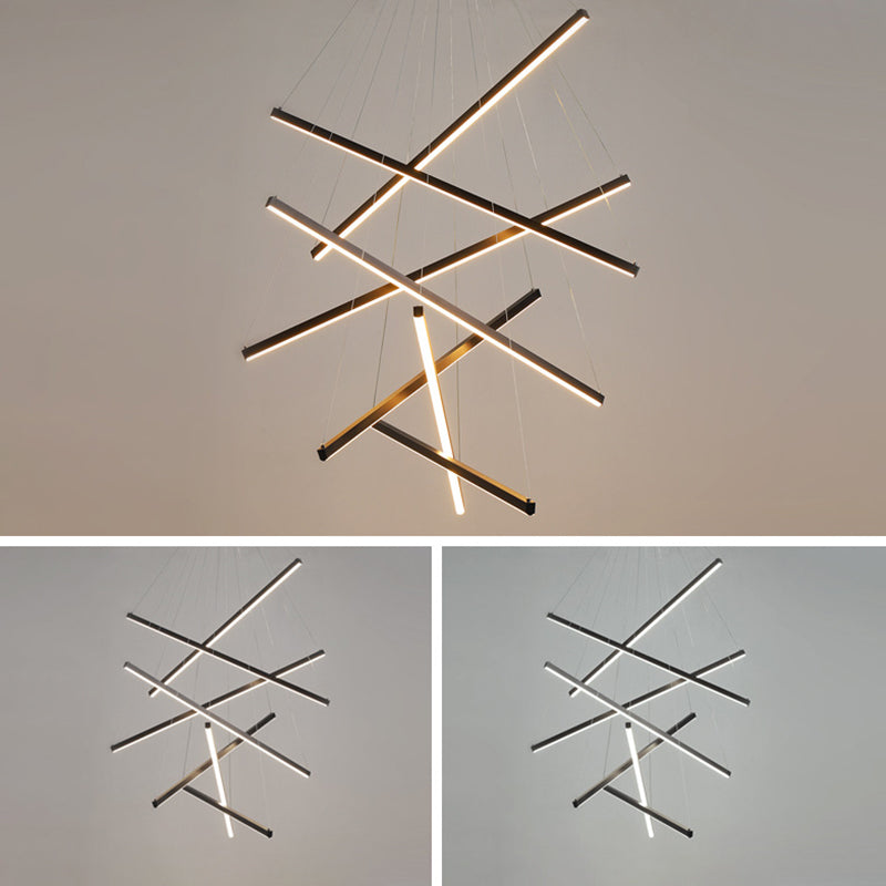 LumaNoir – Lampe Suspendue LED Minimaliste en Métal Noir - Rynova