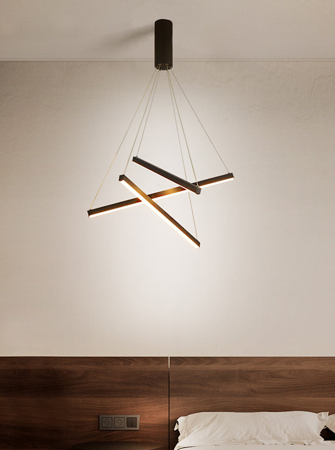 LumaNoir – Lampe Suspendue LED Minimaliste en Métal Noir - Rynova