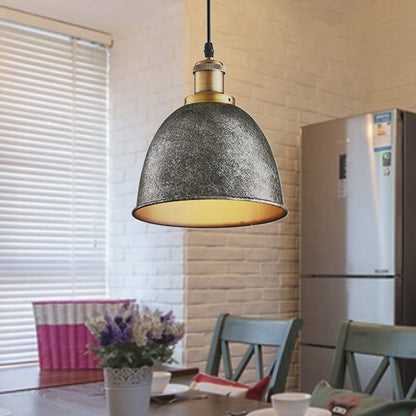 ForgeLumi - Lampe Suspendue en Fer Forgé avec Câble Noir/Rouille - Rynova