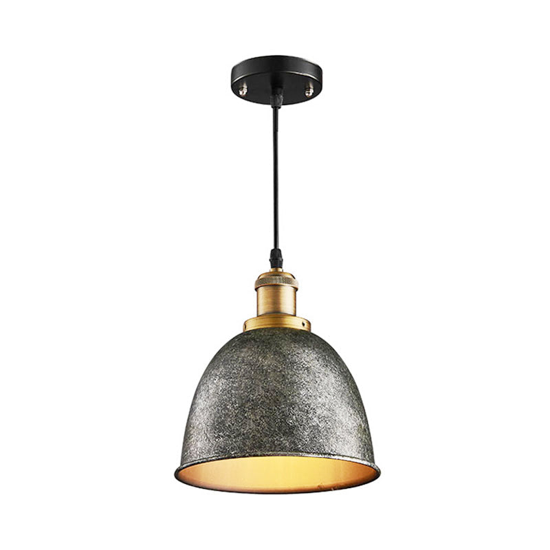 ForgeLumi - Lampe Suspendue en Fer Forgé avec Câble Noir/Rouille - Rynova