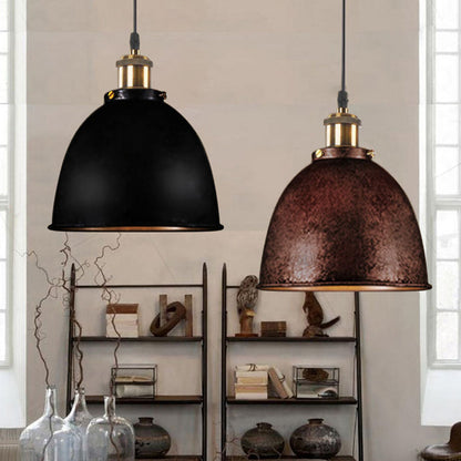 ForgeLumi - Lampe Suspendue en Fer Forgé avec Câble Noir/Rouille - Rynova