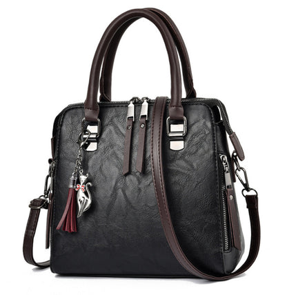 Luxe Chic - Sac à main en cuir souple pour femmes, grand modèle - Rynova