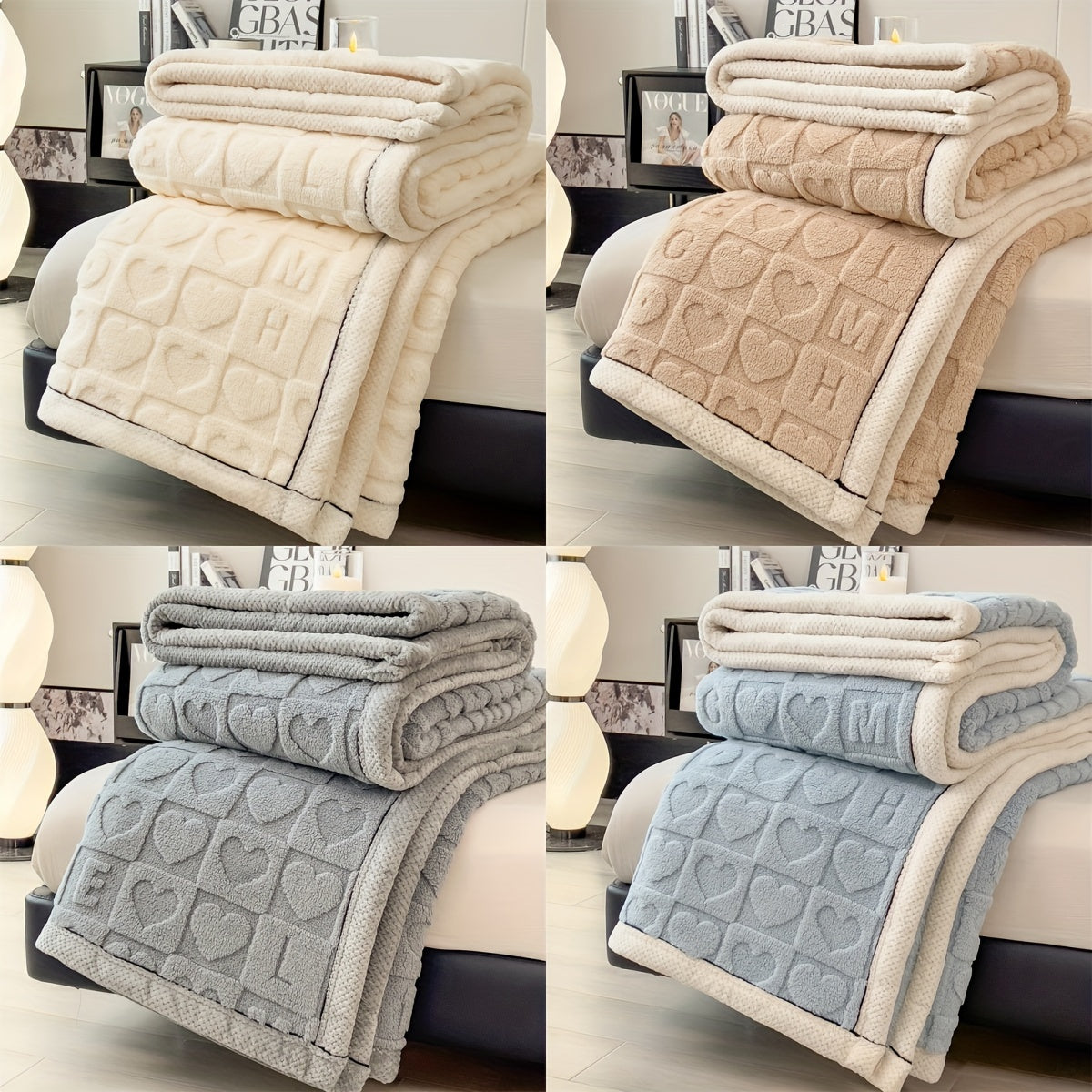 DouceurCâline - Couverture en fleece douce et chaleureuse pour toutes saisons - Rynova