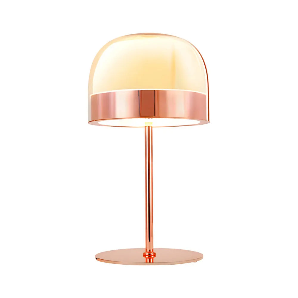 Lumière Élégante - Lampe de Table en Verre avec Éclairage Nocturne à Deux Couches - Rynova