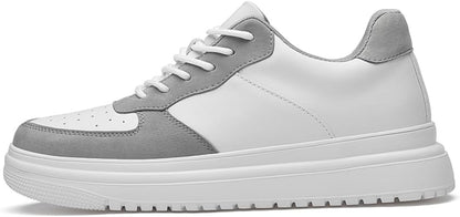 HauteurMax – Baskets Élévatrices en Cuir pour Hommes - Gain de Hauteur Discret - Rynova