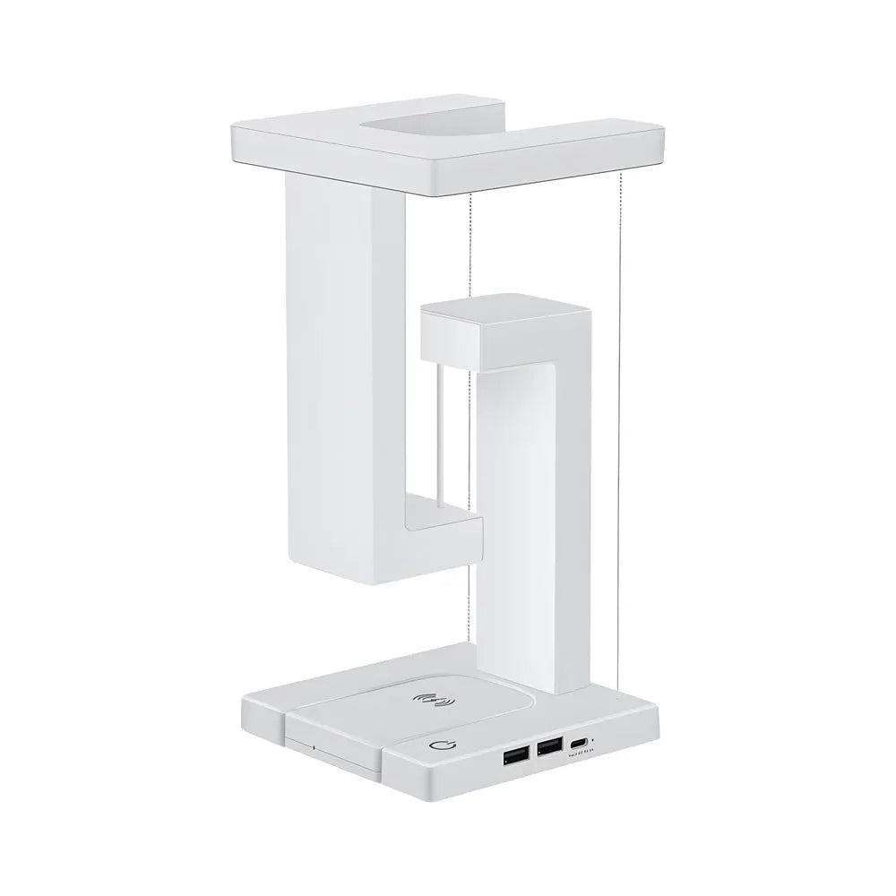 LumiLev - Lampe de table anti-gravité flottante avec chargement sans fil et lumière LED - Rynova