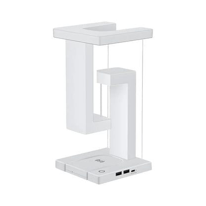 LumiLev - Lampe de table anti-gravité flottante avec chargement sans fil et lumière LED - Rynova