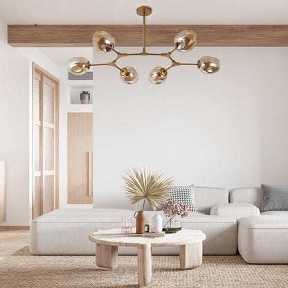 LUXURIA - Lampe Suspendue de Luxe Noir et Or - Rynova