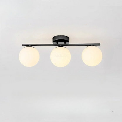 LumièreNordique - Plafonnier LED en Verre Élégant - Rynova