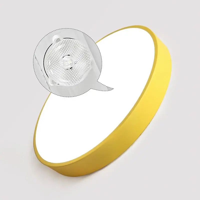 LuminaRose - Lampe de Plafond LED Ronde Moderne en Métal Rose et Gris - Rynova