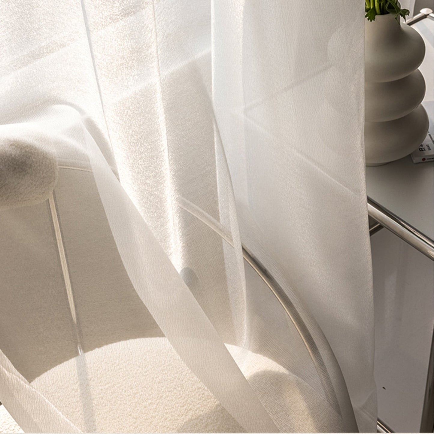 ChicTisse - Rideaux Translucides Tissés pour un Style Élégant et Moderne - Rynova