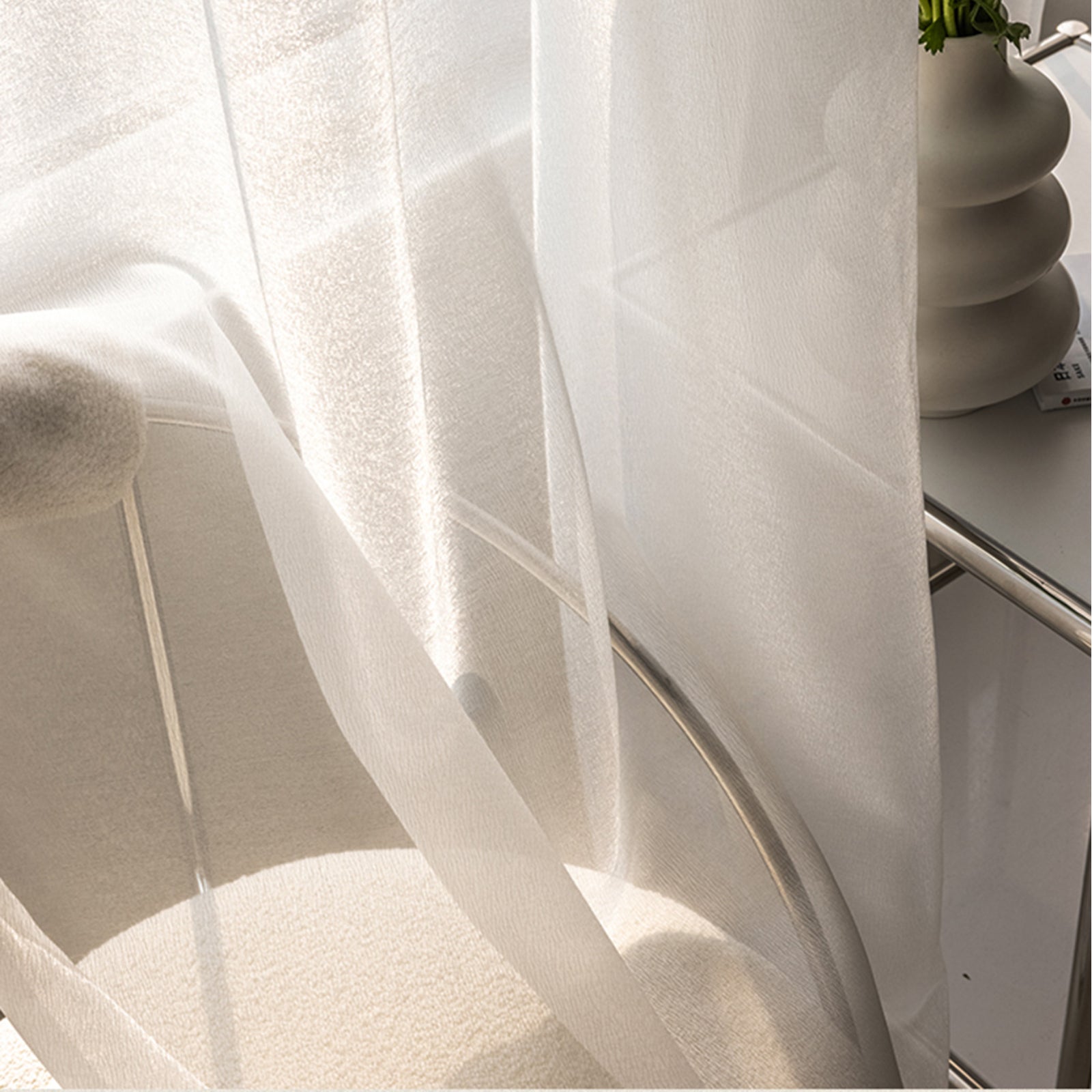 ChicTisse - Rideaux Translucides Tissés pour un Style Élégant et Moderne - Rynova