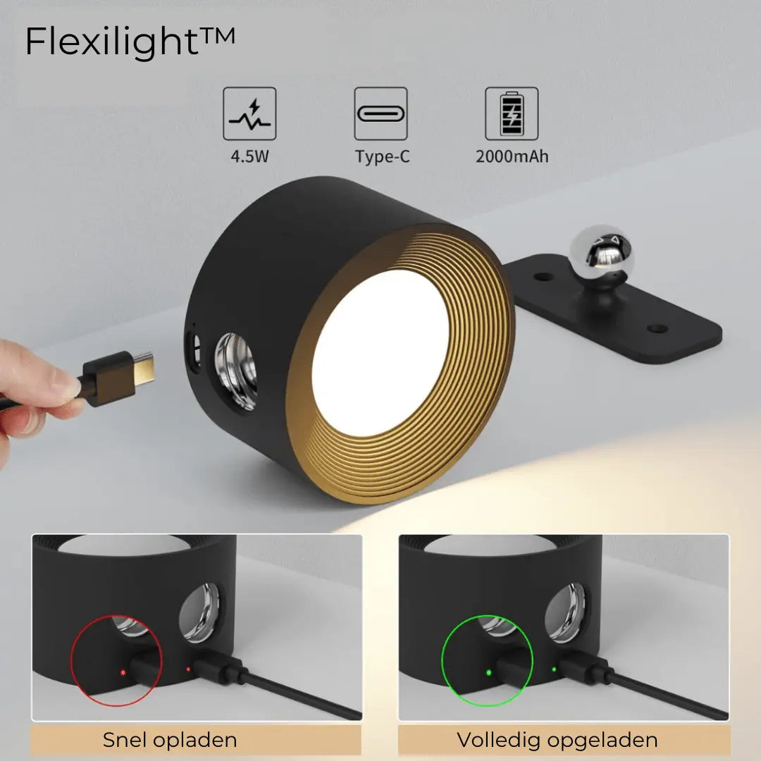 LumiFree - Lampe Murale Rechargeable sans Fil à 360° - Rynova