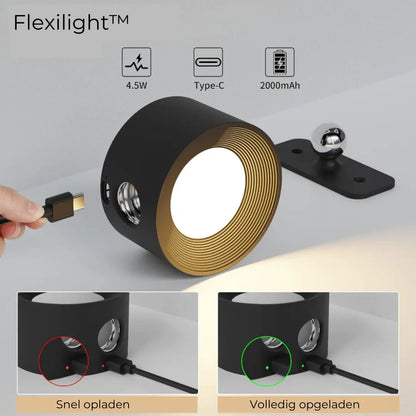 LumiFree - Lampe Murale Rechargeable sans Fil à 360° - Rynova