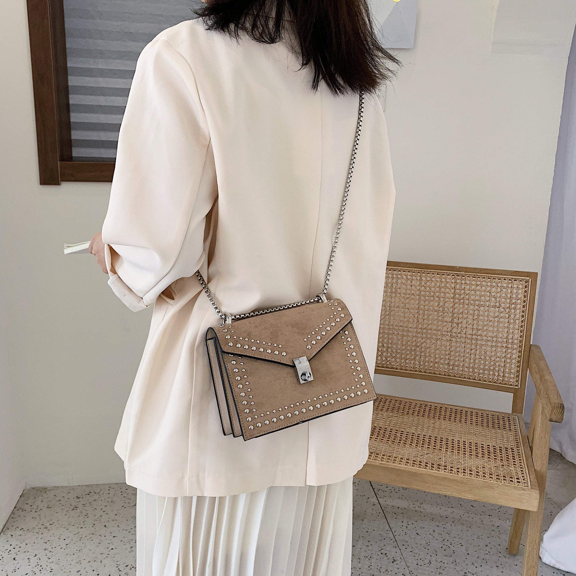 Céleste Chic - Sac bandoulière en cuir PU pour femme, style moderne - Rynova