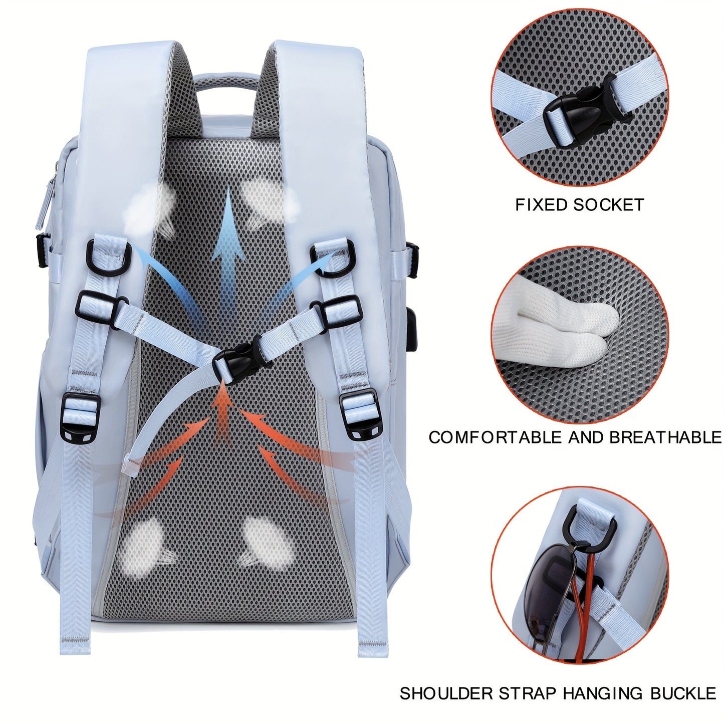 VoyageMax – Sac à Dos Grande Capacité avec Compartiment à Chaussures - Rynova