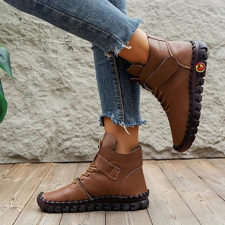 Élégance Céleste - Bottes orthopédiques en cuir pour confort et style - Rynova