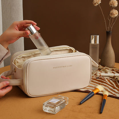 Baglia Cosmétique - Trousse de Maquillage Design à 3 Couches avec Fermeture Éclair Double et Grande Capacité - Rynova