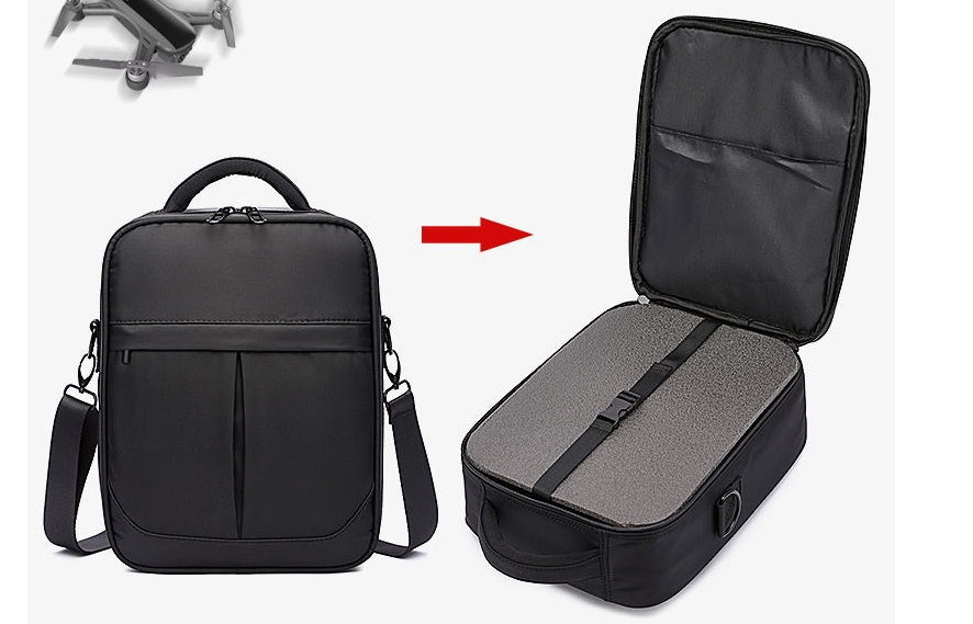 Saccoo - Sac messager pour homme en tissu Oxford noir de qualité - Rynova