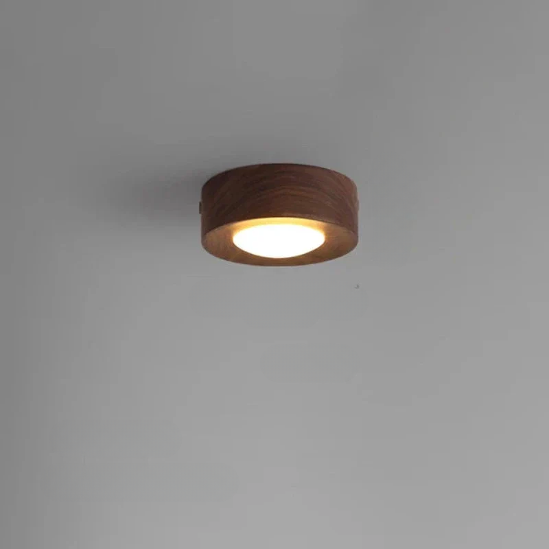 LumiNoyer - Lampe de plafond en noyer LED - Rynova