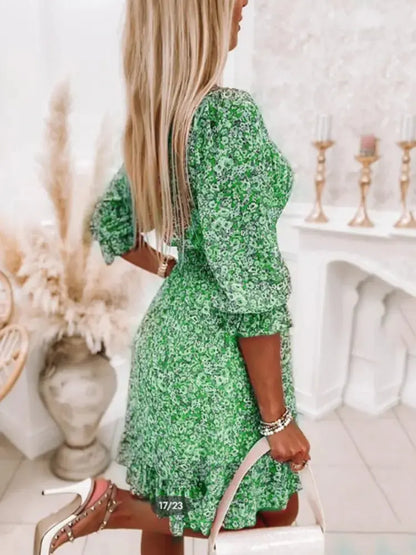 Robe Florale Bohème - Élégance Fleurie Midi - Rynova