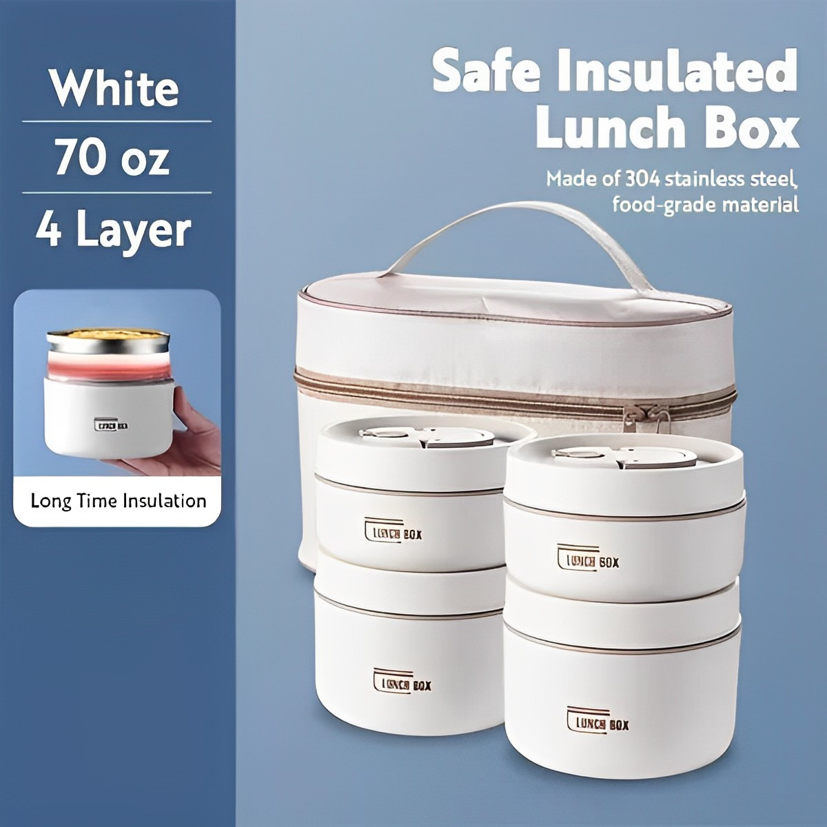CuisineChic - Lunchbox thermique isotherme pour repas frais et sains - Rynova